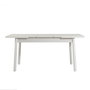 Hanah Home Santiago White-Stone Conjunto de Mesa de Comedor Extensible y Sillas